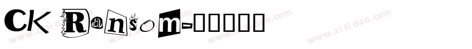 CK Ransom字体转换